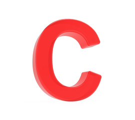 red letter C