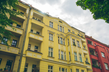 Fototapeta premium beautiful apartment houses at berlin