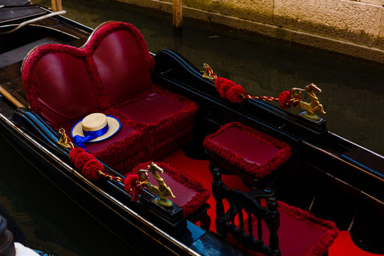 Gondola Inside The Gondolier's Hat Lies