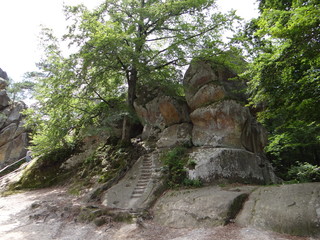 Dovbus-Räuberfelsen bei Bubnysce, Ukraine