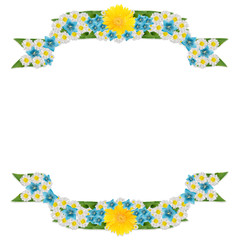Floral frame with copyspace
