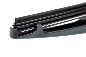 close up car wiper.