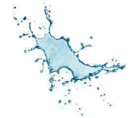 Water glass splashes.