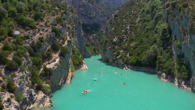 Gorges du Verdon and lake of Sainte-Croix in Provence, France