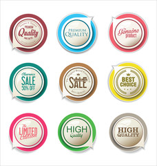 Obraz premium Abstract modern vector label collection