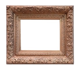 Golden frame for paintings, mirrors or photos