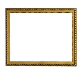 Golden frame for paintings, mirrors or photos