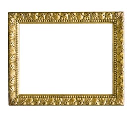 Golden frame for paintings, mirrors or photos