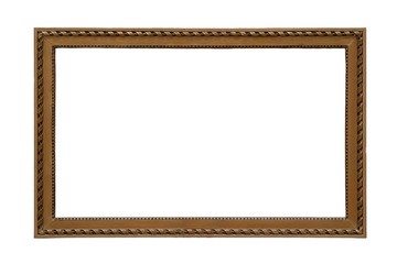 Golden frame for paintings, mirrors or photos