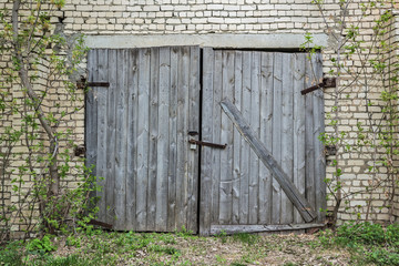 Old wooden gate