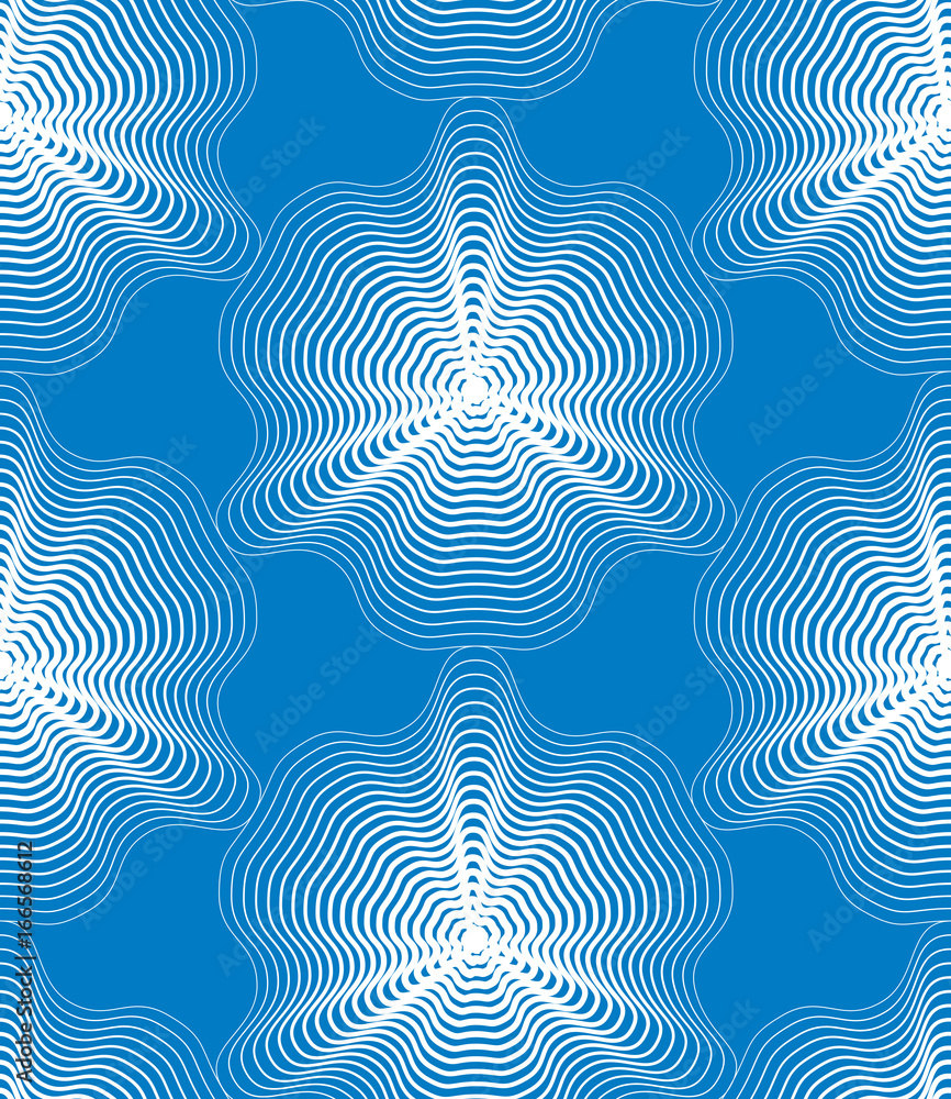 Poster vector bright stripy endless pattern, art continuous geometric background with graphic lines.