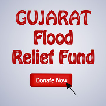illustration of elements of Gujarat Flood Background