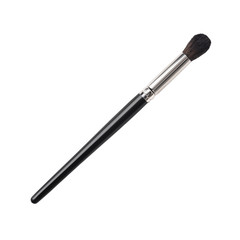 Make-up brush for applying eyeshadows, isolated on white.