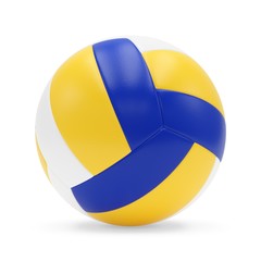 3D rendering Volleyball ball isolated on white