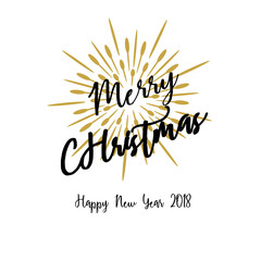 Merry Christmas greeting card