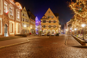 French city Colmar on Christmas Eve.