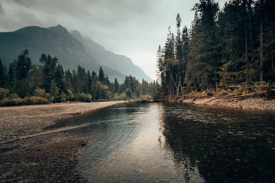 Scenic view of Glacier National Park