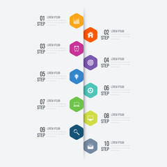 Infographic design template and business concept