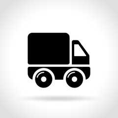 truck icon on white background
