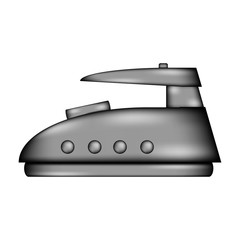 Steam iron sign icon.