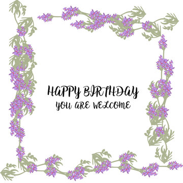 Greeting card with Lavender field and bouquet