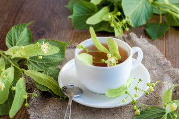 Lime flower tea