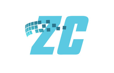 ZC Initial Logo for your startup venture