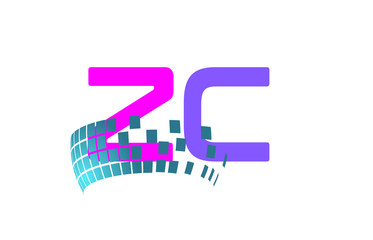 ZC Initial Logo for your startup venture