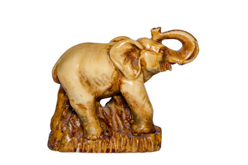 Naklejka premium Stone Elephant Statuette
