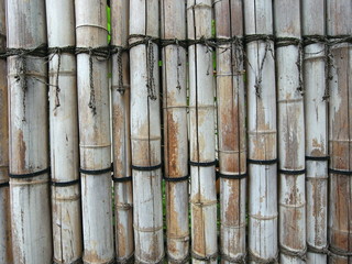 古い竹垣
