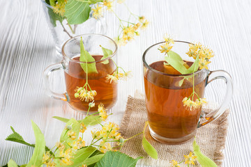 Tea with lime flower