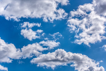 clouds in blue sky