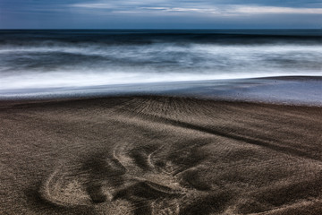 footprint on the sand