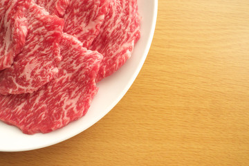 霜降り牛肉