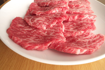霜降り牛肉