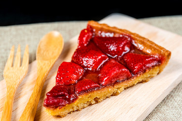 one slice of pie dessert ready to eat