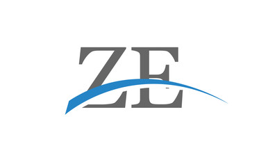 ZE Initial Logo for your startup venture