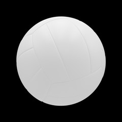 3D rendering Volleyball ball isolated on black