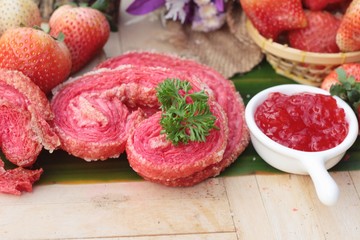 strawberry pie is delicious and fresh strawberry