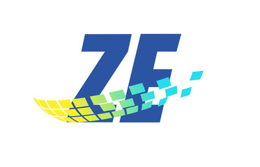 ZE Initial Logo for your startup venture