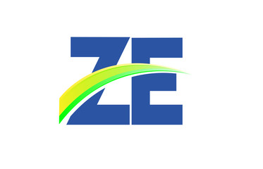 ZE Initial Logo for your startup venture