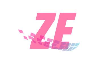 Obraz premium ZE Initial Logo for your startup venture