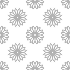 Seamless vector pattern with flowers