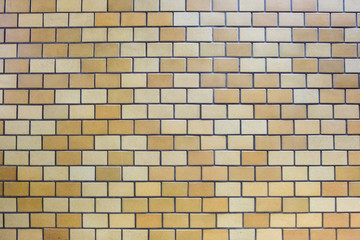 Obraz premium closeup texture of brown bricks tiles on the wall