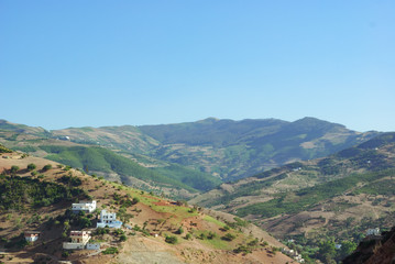 Fototapeta na wymiar Mountains Geography Landscape Morocco Mediterranean Rif