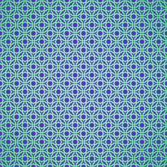 3d geometric mosaic illustration, persian motif. Mosque decoration element.