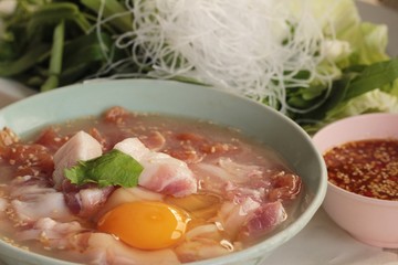 Pork grill on hot coals , Korean BBQ style.