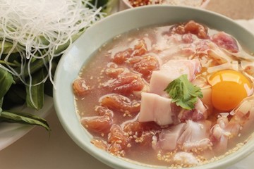 Pork grill on hot coals , Korean BBQ style.