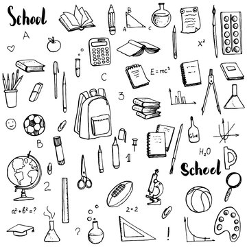 school doodle set
