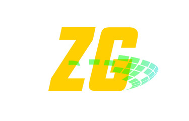 Fototapeta premium ZG Initial Logo for your startup venture